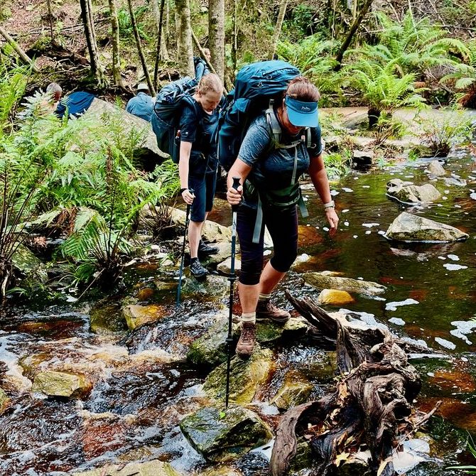 Water Crossing at Staircase Waterfall